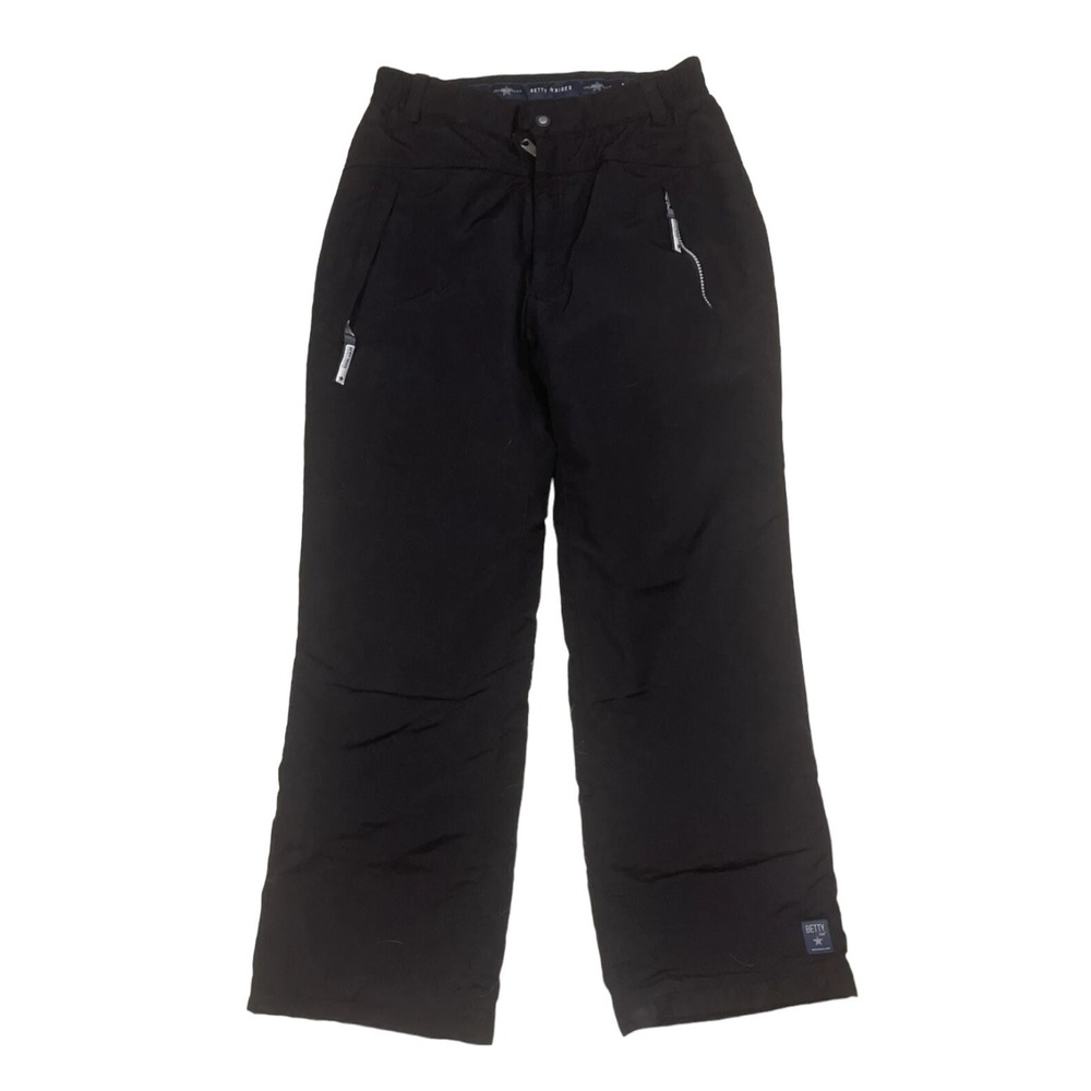 Betty Rides Black snowboard Snow Pants womens Small